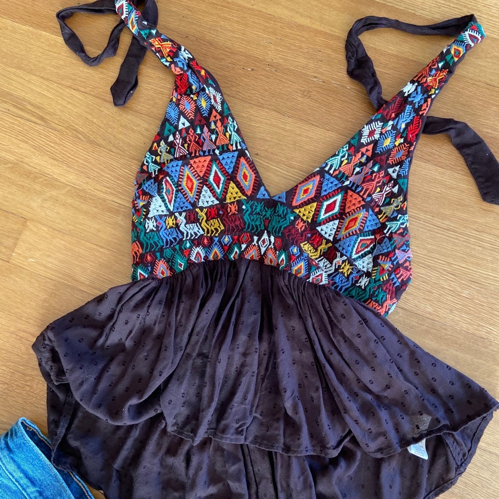 Free People Bohemian Halter Top. Small